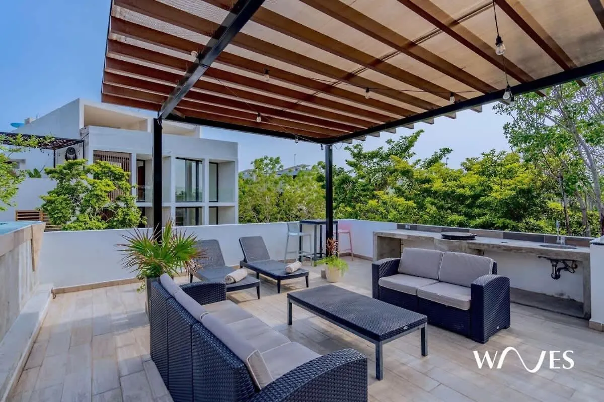 Great Located Spacious 2 Bedroom Apartment With Amazing Terrace By Waves Management Tulum