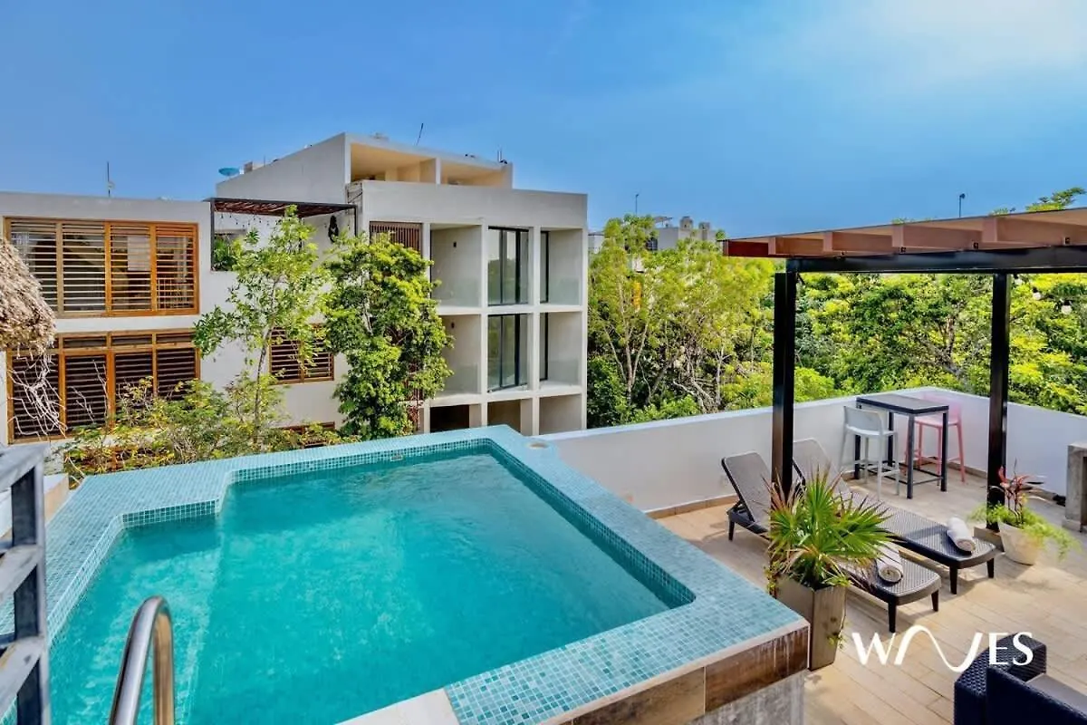 Great Located Spacious 2 Bedroom Apartment With Amazing Terrace By Waves Management Tulum Villa