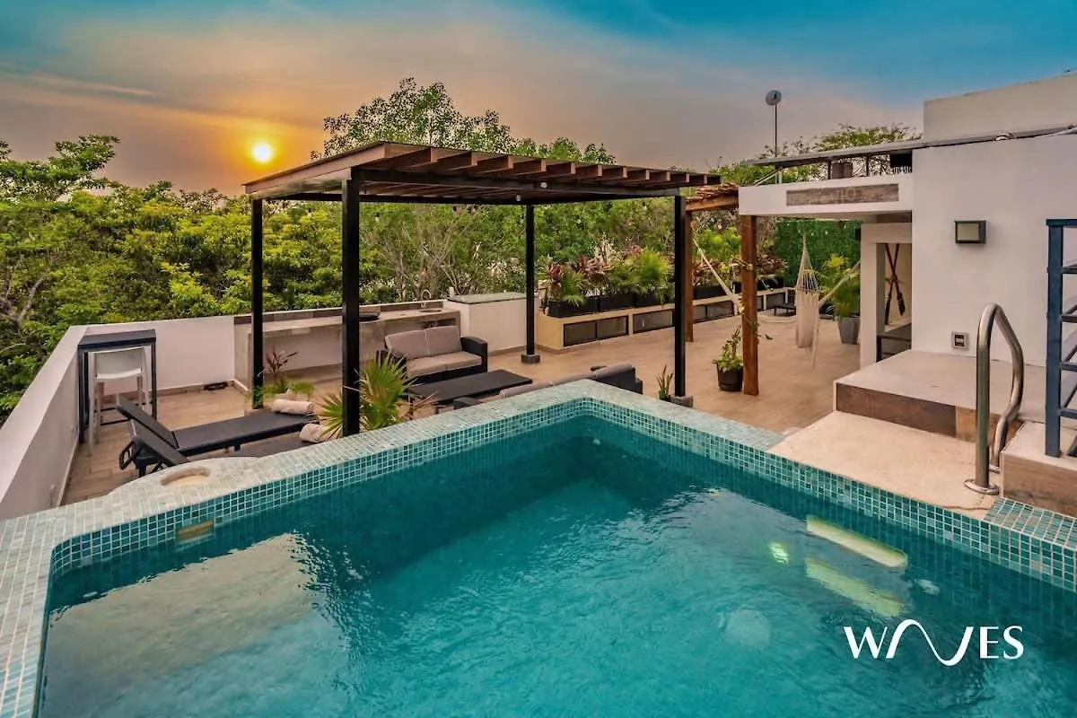 Great Located Spacious 2 Bedroom Apartment With Amazing Terrace By Waves Management Tulum